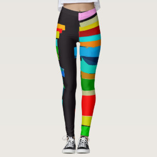 gekleurde trappen leggings