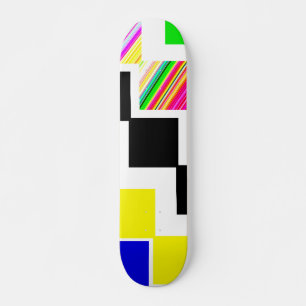 gekleurde trappen skateboard