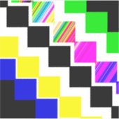 gekleurde trappen sticker (Voorkant)