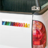 gekleurde viltstiften bumpersticker (Op Truck)