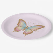 GEKLEURDE VLEUGELS PAPIEREN BORDJE (Gekanteld)