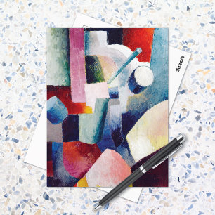 Gekleurde vormen 1914 August Macke Briefkaart
