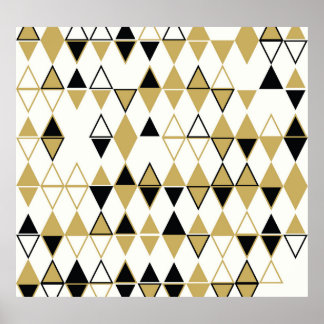 Gekleurde vormen, geometrisch abstract patroon poster