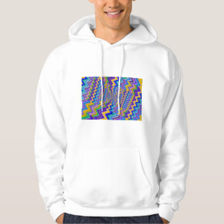 gekleurde wervels op trui hoodie