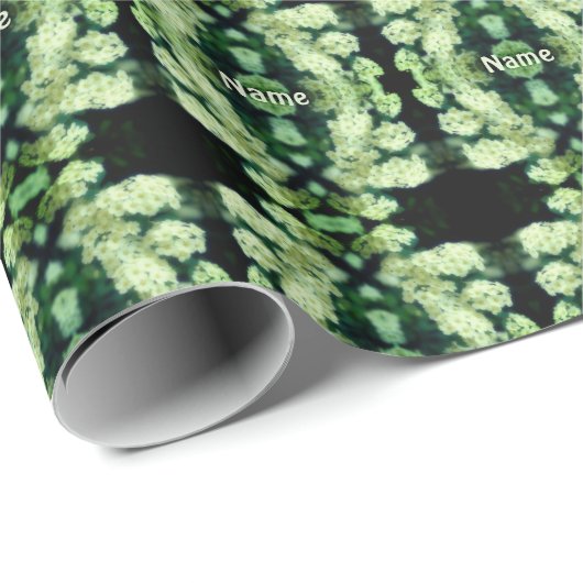 Gekleurde Wilde Witte Rozen Cadeaupapier (Rol Hoek)