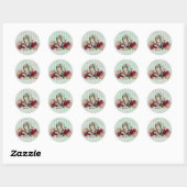 gekleurde Wonderland Mad Hatter Ronde Sticker (Vel)