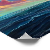 Gekleurde Zeeen Poster (Hoek)