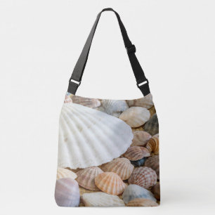Gekleurde zeeschelpen crossbody tas