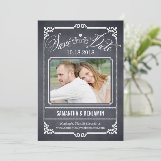 Geklokt Lijst Opslaan Datum Kaart (Staand voorkant)