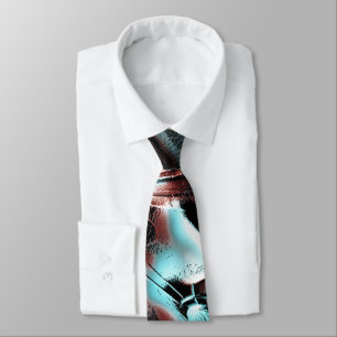 geknikt bruin rood tot blauw pixelated drizzle tex stropdas