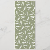 Geknoteerde palmbomen Modern klassieke tropische b Menu (Achterkant)