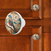 geknutselde vogel keramische knop