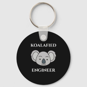 Gekoalaficeerde ingenieur Cute Koala Grappige baan Sleutelhanger