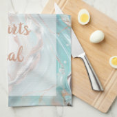 Gekoelde wervelkolom - Wit Theedoek (Quarter Fold)