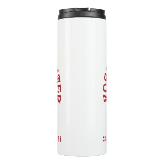 Gekolalificeerde Brandweerman/Brandweerman met Vuu Thermosbeker (Achterkant)