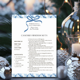 Gekonfijte Zweedse noten recept kerst Kaart