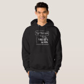 "Gekookt" design in het donker Hoodie (Voorkant volledig)