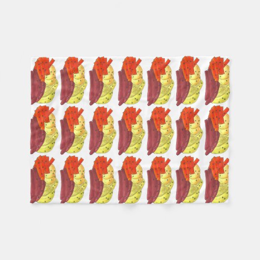 Gekookt gekookt rundvlees Sint Patrick's Day Food Fleece Deken (Voorkant (Horizontaal))