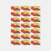 Gekookt gekookt rundvlees Sint Patrick's Day Food Fleece Deken (Voorkant)