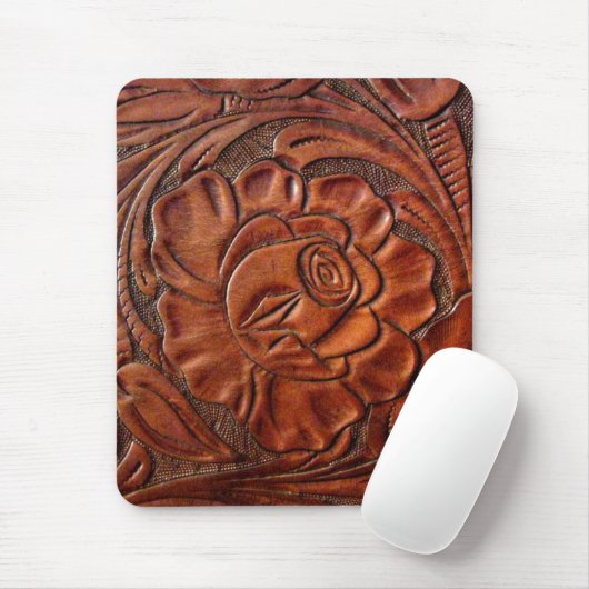 Gekookt leder Mousepad Muismat (Met muis)