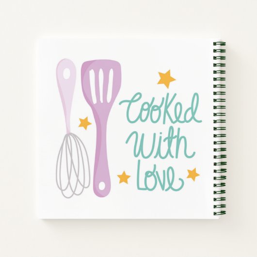 Gekookt met liefdesontvangers voor notebooks notitieboek (Achterkant)