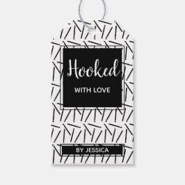 Gekookt met Love Crochet Handmade Yarn Crafts Cadeaulabel