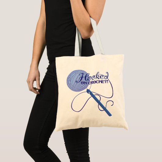Gekookt op de canvas tas van Crochet (Voorkant (product))