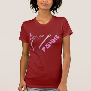 Gekookt op Gevist roze haak T-shirt