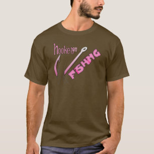 Gekookt op Gevist roze haak T-shirt