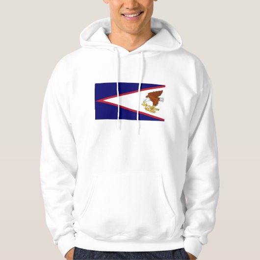 Gekookt Sweatshirt met Amerikaanse vlag (Voorkant)