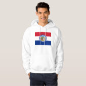 Gekookt Sweatshirt met Amerikaanse vlag (Voorkant volledig)