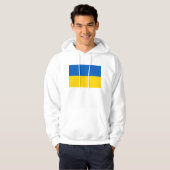 Gekookt Sweatshirt met vlag Oekraïne (Voorkant volledig)