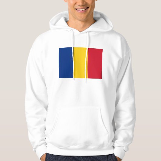 Gekookt Sweatshirt met vlag Roemenië (Voorkant)