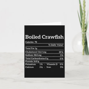 Gekookte Crawfish Nutrition Facts Food Matching Ma Kaart