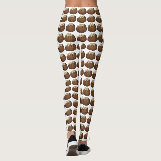Gekookte Idaho Potato Butter Hot Potatives Foodie Leggings (Achterkant)