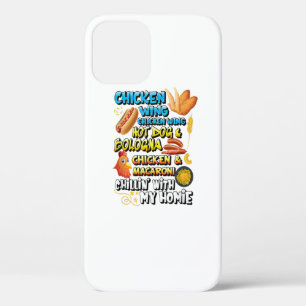 Gekookte kippen Wing Chicken Wing Hot Dog Bologna  iPhone 12 Hoesje