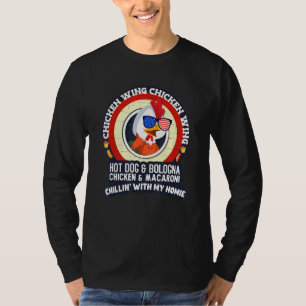 Gekookte kippen Wing Chicken Wing Hot Dog Bologna  T-shirt