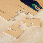 Gekookte kreeft op hout legpuzzel (Zijkant)