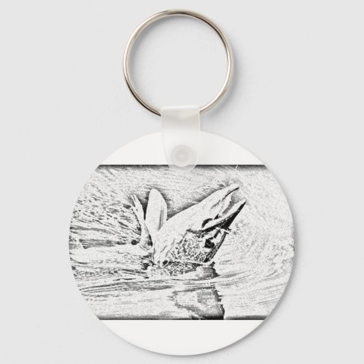 Gekookte pike sleutelhanger (Voorkant)