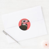 Gekookte wijnbouw ronde sticker (Envelop)