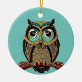 Gekopieerd tegen de achtergrond van 1920s Art Deco Keramisch Ornament (Voorkant)