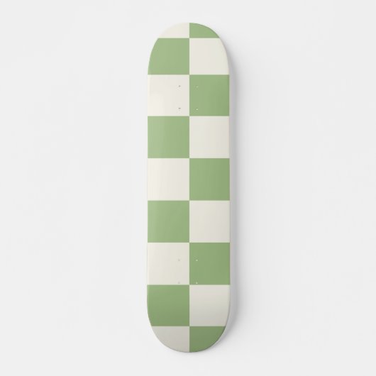 Gekoppeld Sage- en Cream Pattern-skateboard Skateboard (Voorkant)