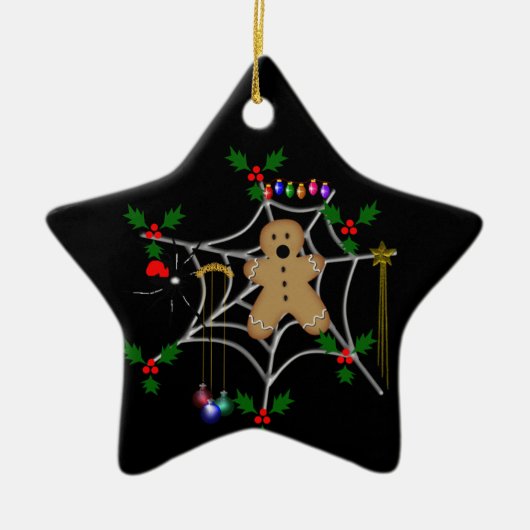 Gekoppeld tandbrood keramisch ornament (Voorkant)