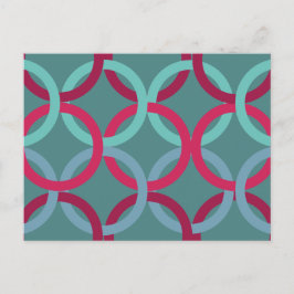 Gekoppelde cirkels 2 briefkaart