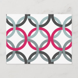 Gekoppelde cirkels 2 briefkaart