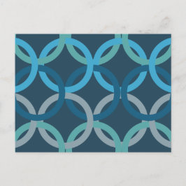 Gekoppelde cirkels 2 briefkaart