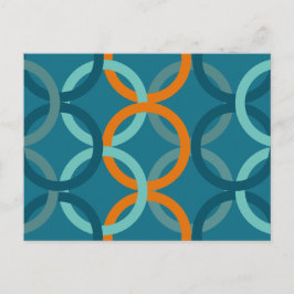 Gekoppelde cirkels 2 briefkaart