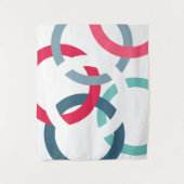 Gekoppelde cirkels wandkleed (Voorkant)