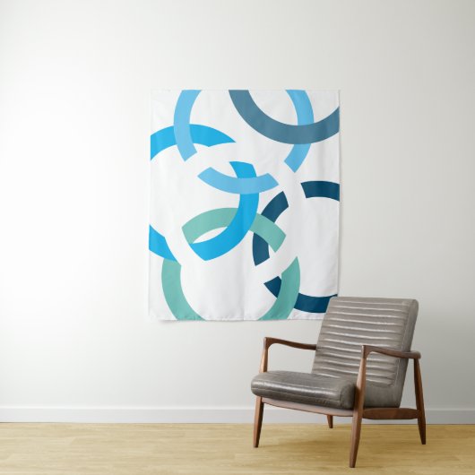 Gekoppelde cirkels wandkleed (In situ)