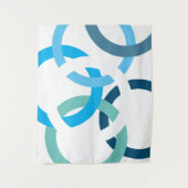 Gekoppelde cirkels wandkleed (Voorkant)